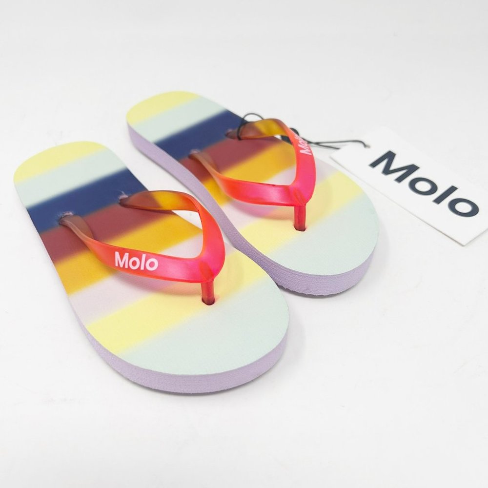 Molo Size 25/26 EU Zeppo Tiny Rainbows Flip Flops